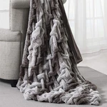 Modern Threads Luxury Solid Braided Faux Fur Reverse To Flannel Throw Blanket,. Fixed Price $74.99.