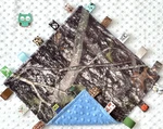 Double Minky! True Timber Camo & Blue Taggie Security Blanket, Baby. Fixed Price $18.99.
