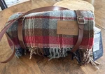Nwt Pendleton Wool Stadium Blanket Throw Motor Robe W/ Leather Strap Ruby Beach. Fixed Price $91.87.