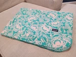 Patagonia Kids Lightweight Synchilla Fleece Throw Blanket 59 X 45 Green / Pink. Fixed Price $69.99.