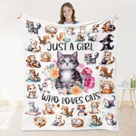 Blanket Girls Lover Gifts Just Who Loves Cats Couch Bed 40X50 Inch. Fixed Price $30.43.