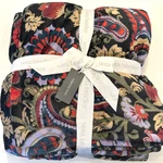 Nwt Vera Bradley Oversized Throw Blanket Midnight Garden Paisley 94" X 44" Plush. Fixed Price $37.99.