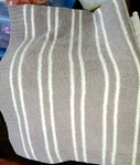 Barefoot Dreams Cozy Chic Throw Blanket Light Lavender Gray White Striped 48X64. Fixed Price $49.99.
