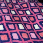 Vera Bradley Blanket Fleece Retired Katarina Pink Diamonds 42X50. Fixed Price $12.00.