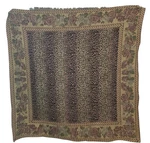 Sisilia Cotton Chenille Throw Blanket Leopard Heart & Rose Boarder 56" X. Fixed Price $47.99.