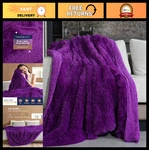 Cozy Faux Fur Throw Blanket 50X60" - Soft Fluffy Sherpa Reversible For Sofa & Be. Fixed Price $41.39.