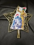 C-3PO & R2-D2 Robots Androids Inspired Christmas Tree Topper. Fixed Price $19.99.