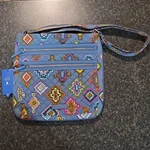 Vera Bradley Triple Zip Hipster Crossbody Bag Geometric Blue/multicolor. Fixed Price $58.00.