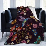 Abucaky Hummingbird Fleece Throw Blanket S-50X40IN, #01. Fixed Price $28.22.