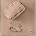 Ugg Raegan 3-PC. Throw, Eye Mask And Case Gift Set Chesnut. Fixed Price $49.00.