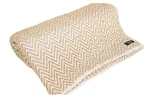 100% Himalayan Cashmere Throw/ Beige Chevron 54"X108" -nepalese Handicraft Zone. Fixed Price $83.31.