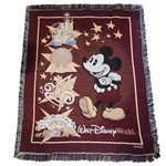 Mickey Mouse Walt Disney World Fringe Throw Blanket By Mohawk Home 50X60. Fixed Price $37.26.