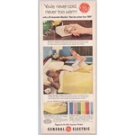 1956 Electric Blanket Automatic Happy Marriage General Vtg Print Ad. Fixed Price $7.00.