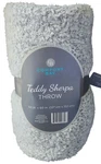 Comfort Bay Teddy Sherpa Throw 50X60 Gray Nwt. Fixed Price $16.00.