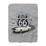 Carroll Shelby GT350 Route 66 100TH Anniversary Sherpa Fleece Throw Blanket. Fixed Price $89.95.