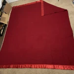 100% El Dorado West Texas Woolen Mills Red Blanket 72 X84 Queen Size. Fixed Price $58.65.
