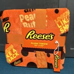 New Reese Peanut Butter Plush Throw Blanket 50X60" Hershey's Official License. Fixed Price $24.00.
