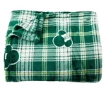 The Big One Plush Throw Blanket St Patrick's Day Plaid Mickey Minnie 60 X 72. Fixed Price $25.00.