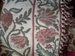 Floral Woven Throw Blanket Jackobean 60 Inches Long Cottony Textured Fringe. Fixed Price $24.00.