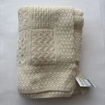 Aran Crafts Irish Shamrock Blanket Throw 100% Merino Wool 50 X 60 Cable Knit. Fixed Price $99.99.