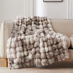 Coova Faux Fur Throw Blanket For Couch, Cozy Soft And Fuzzy Plush Rabbit .... Fixed Price $100.04.