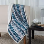 Reversible Fleece Blanket 50 X 60 Inch Sherpa Throw Cozy For Couch, Bed. Fixed Price $19.99.