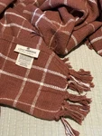 Little Korboose 100% Cotton Woven Throw Blanket 50X60" In Rust Color Nwot. Fixed Price $21.99.
