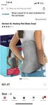 Geniani Xl Heating Pad Tabby Gray. Fixed Price $22.96.