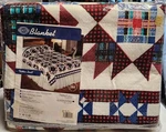 Vintage Beacon Blanket Tartan Quilt Queen King 102X90 Made Usa Plaid Red. Fixed Price $109.95.