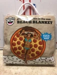 Big Mouth Giant 5' Pizza Blanket Large Beach Novelty Holiday Swim Travel Towel. Fixed Price $16.79.