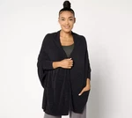 Barefoot Dreams Cozychic Ultra Lite Cardigan Blanket Wrap Sweater Black L/xl New. Fixed Price $40.00.