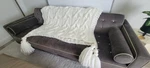 Nina Home Campbell Soft Chunky Cable Knit Throw Blanket Huge Tassels Ivory White. Fixed Price $39.00.