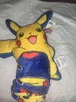 Pokemon Stuffed Plush Lightning Zap Character Hugger Pillow Silk Touch Throw Set. Fixed Price $14.89.