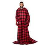 Snuggie The Original Wearable Blanket One Size, Red & Black Buffalo Plaid. Fixed Price $40.15.