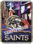 Official Licensed Nfl New Orleans Saints Woven Tapestry Throw Blanket. Fixed Price $24.99.
