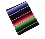 203 Fine Sarape Mexican Blanket Authentic Original El Paso Black Multicolored. Fixed Price $31.99.