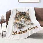 Maine Coon Cat For Women Girls Gifts Throw Blankets. Fixed Price $16.22.