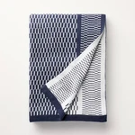 Knit Throw Blanket Navy - Hearth & Hand With Magnolia. Fixed Price $12.99.