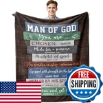 Muxuten Christian Gifts For Men, Blanket 60"X50", Religious. Fixed Price $37.96.
