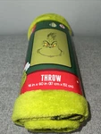 Grinch Dr Seuss Throw Blanket Christmas 46" X 60" - New. Fixed Price $45.99.