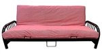 Twin Red Striped Canvas Futon Mattress Cover, Slipcover Encasement Protector. Fixed Price $68.00.