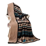 Nu Trendz Signature Southwest Design Sherpa Lined Throw Blanket 50"X 60" (tan). Fixed Price $48.39.