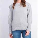 Style & Co Womens Light Gray Heather Puffy Sleeve Crew Neck Sweater Nwt. Fixed Price $5.04.