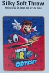 Brand New 40 X 50 Nintendo Super Mario Odyssey Silky Soft Fleece Throw Blanket. Fixed Price $27.95.