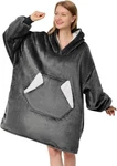 Ramees Wearable Blanket Hoodie, Oversized Sherpa Fleece Sweatshirt. Fixed Price $19.99.