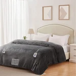 Sunvivi Electric Blanket Queen Size, Heated Dual Control Soft Flannel.... Fixed Price $99.23.