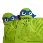 Two Nick. Teenage Mutant Ninja Turtles Mayhem Hooded Blanket Leonardo 50 X 30". Fixed Price $25.00.