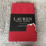 Ralph Lauren Sateen Admiral Red Standard Pillowcases New Cotten 20X32. Fixed Price $38.00.