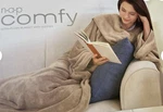 Brookstone Nap Comfy Ultra Plush Oversized Blanket W/ Sleeves Gray Osfa. Fixed Price $39.99.