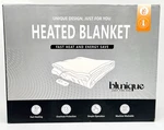 Blunique Sherpa Full Heated Blanket Size 72 X 84 Inches -solid Gray. Fixed Price $18.00.